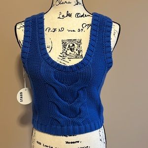 NWT STAUD Sleevless Cropped Sweater - size medium